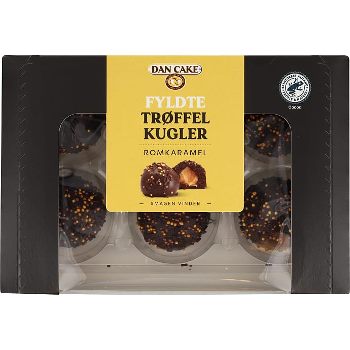 Trøffelkugler m. romkaramel