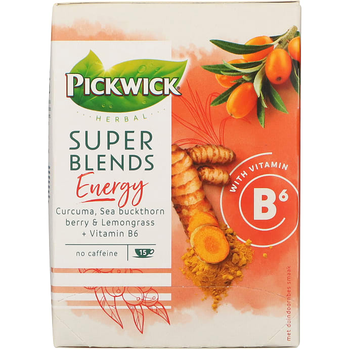 Pickwick Herbal Energy Te 15 stk