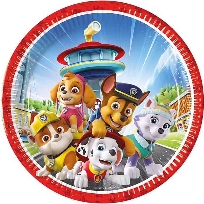 Disney Paw Patrol Paptallerken Ø23 cm 8-pak