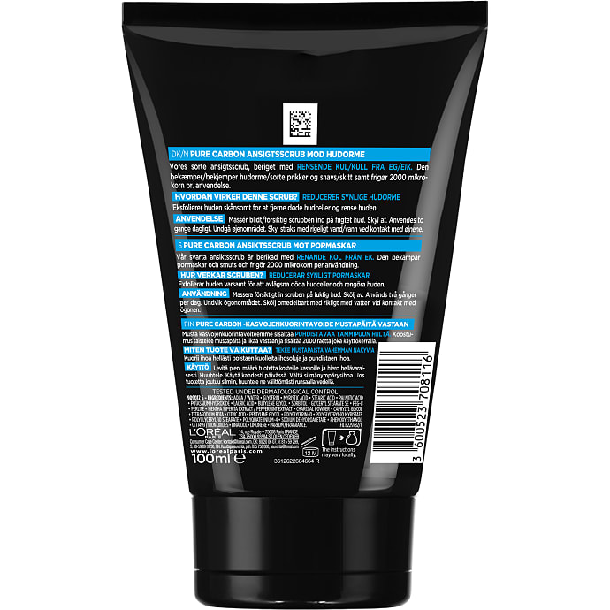 L'Oréal Paris Ansigtsscrub med kul