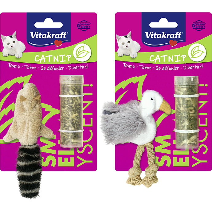 Vitakraft Kattelegetøj m. katteurt assorteret