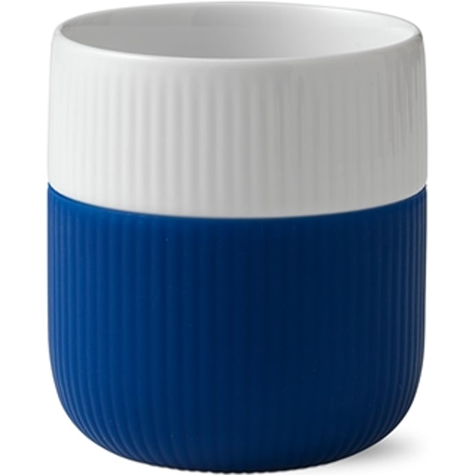 Royal Copenhagen Riflet Contrast krus blå - 350 ml