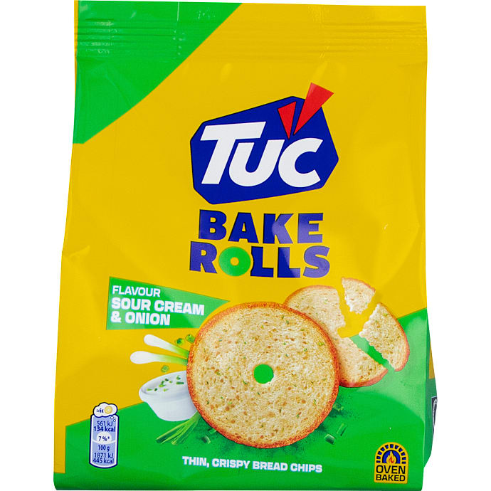 Brødsnacks m. sour cream & onion