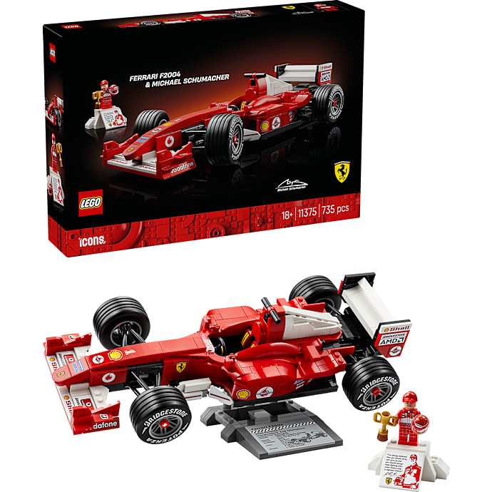 LEGO Icons Ferrari F2004 og Michael Schumacher 11375