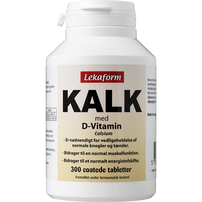 Lekaform kalk og D3-vitamin