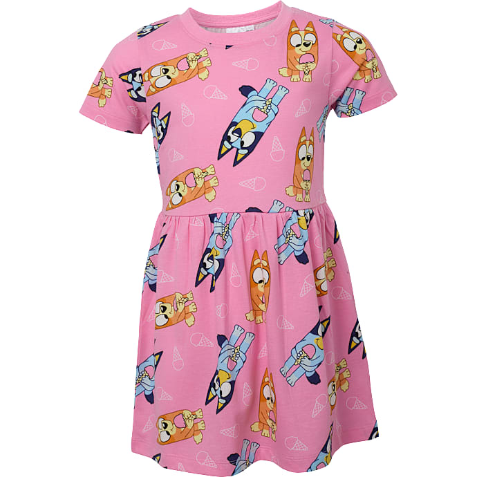 Bluey kjole str. 98/104 - pink