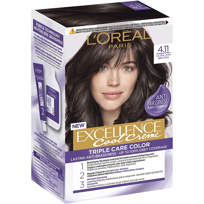 L'Oréal Paris Permanent Hårfarve 4.11 Ultra Ash Brown