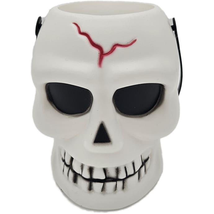 Halloween Trick or Treat spand med kranie H: 16 cm - flere varianter - assorteret