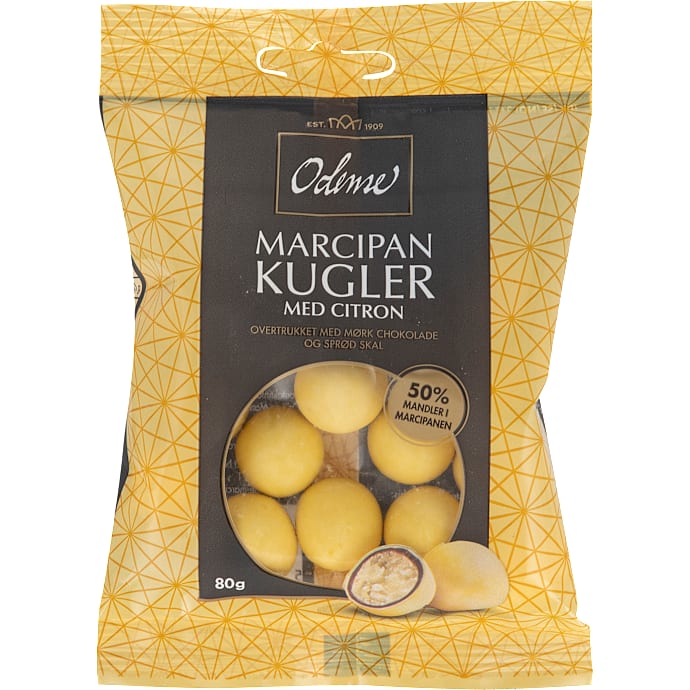 Marcipankugler m. citron – produktbillede