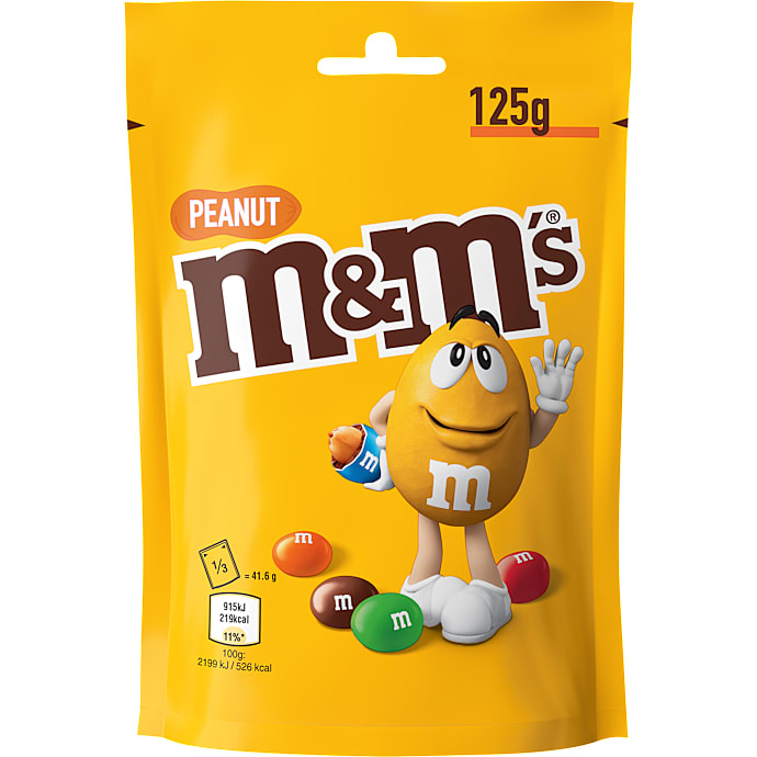 Peanuts m. chokoladeovertræk og sukkerskal