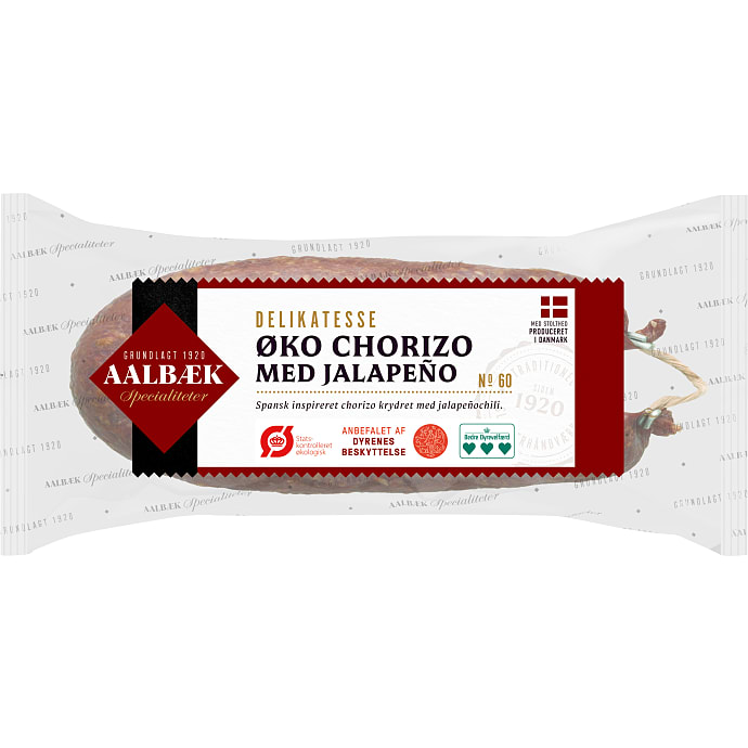 Aalbæk Specialiteter Chorizo med Jalapeño Øko