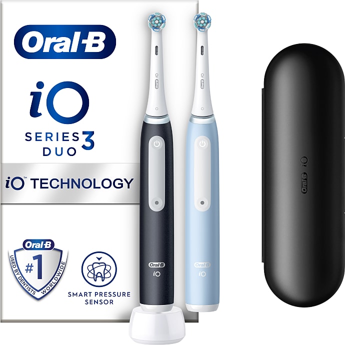 Oral-B iO 3 el tandbørster - sort og blå