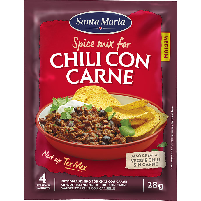 Santa Maria Chili Con Carne Krydderiblanding 28 g