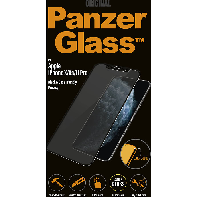 PanzerGlass iPhone X XS 11 Pro CF Privacy skærmbeskyttelse