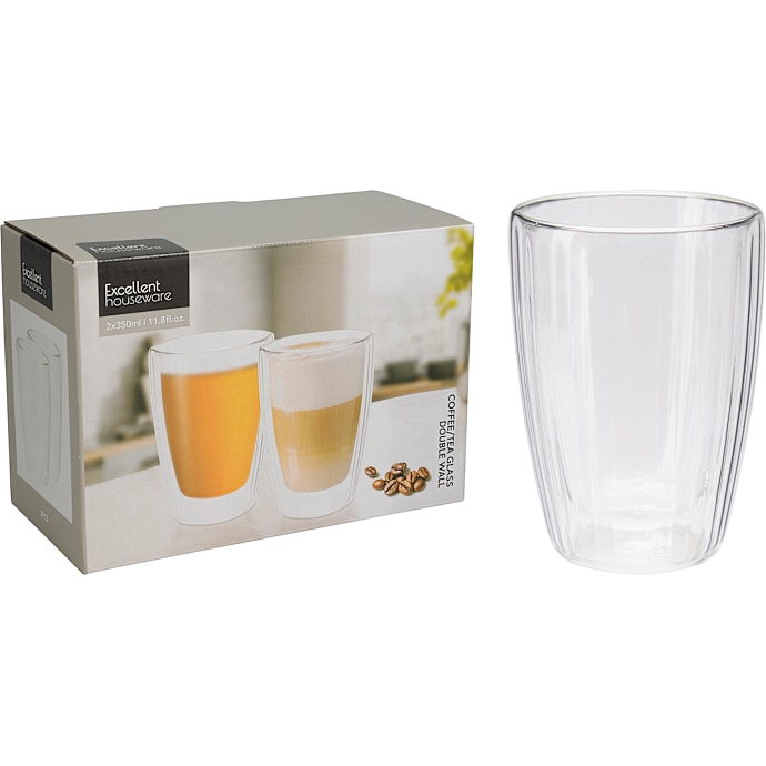 Dobbeltvægget glas 2-pak