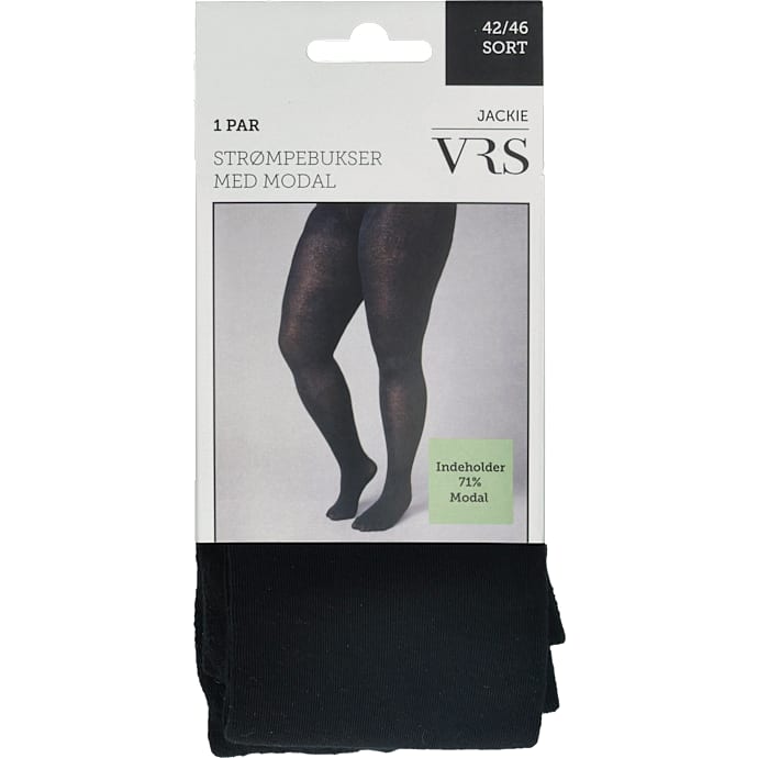 VRS dame strømpebukser str. 54-56 - sort