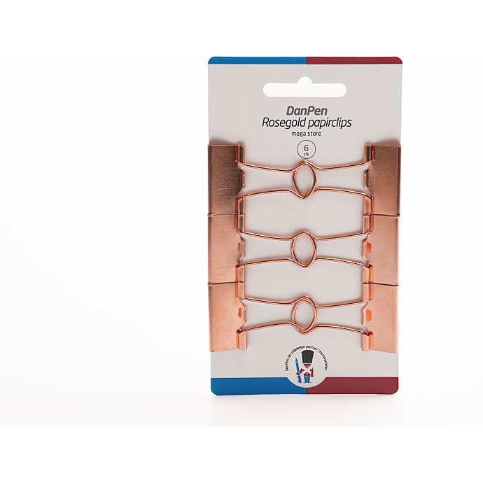 Danpen papirclips 6-pak - rosegold