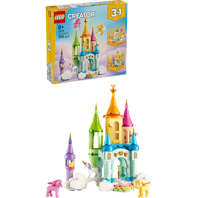 LEGO Creator 3-i-1 Enhjørningeslot 31175