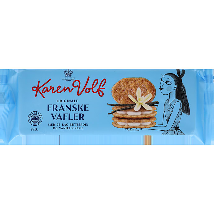 K.V Franske Vafler Vanilje 107 g