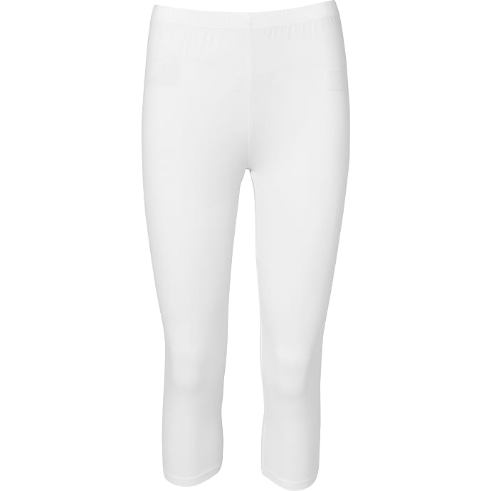 VRS Woman Basic Capri Leggings Str. S Hvid