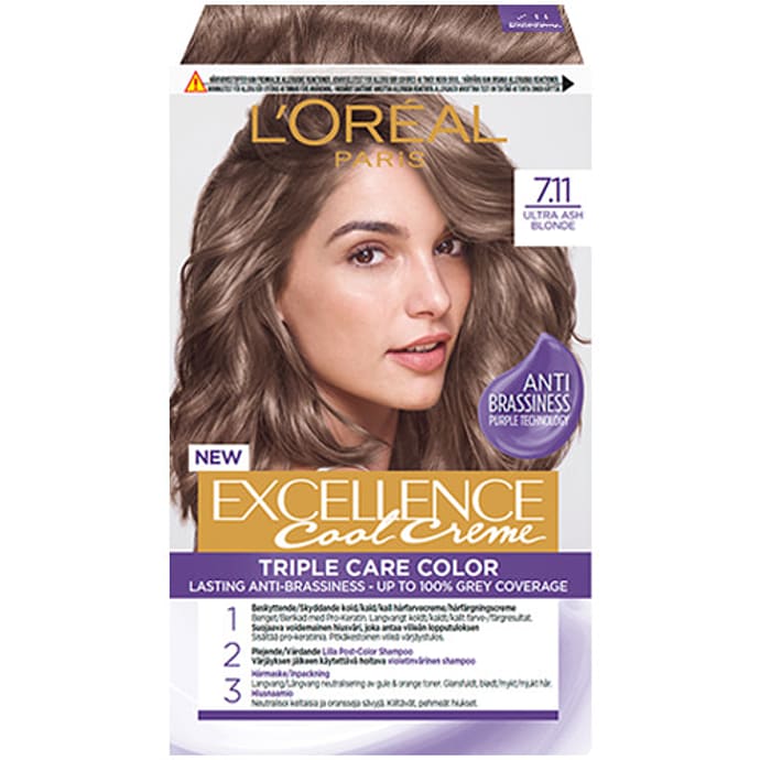 L'Oréal Paris Permanent Hårfarve 7.11 Ultra Ash Blonde