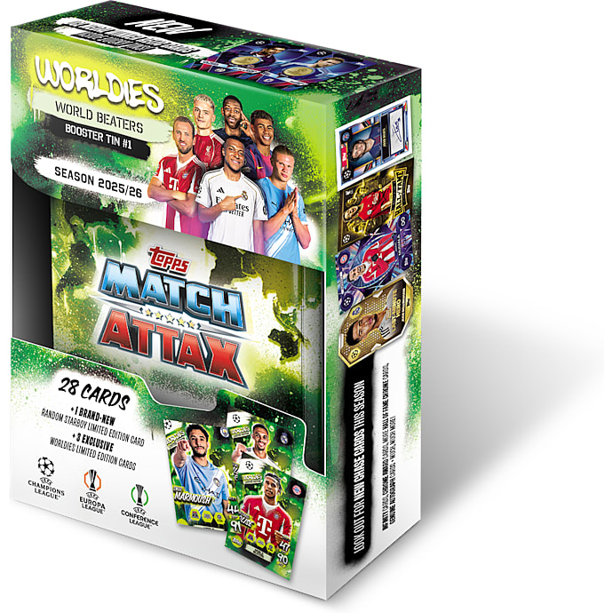 Topps Match Attax Champions League 2025/26 Booster Tin fordboldkort - assorteret