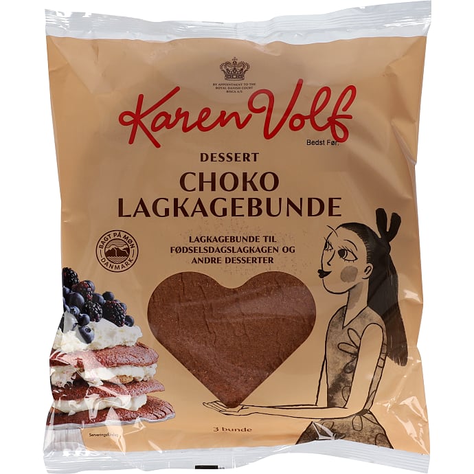 Karen Volf Lagkagebunde m. kakao 250 g