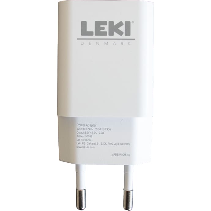 Leki oplader 10 W - hvid