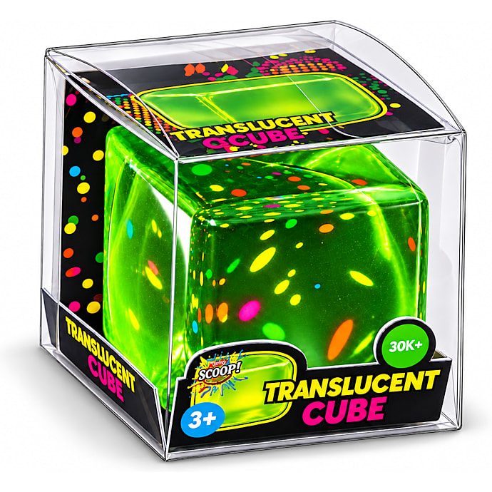 Scoop squishy terning - gennemsigtig