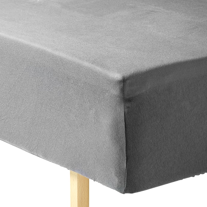 Maison Jersey Stræklagen 180x200x45 cm Grå