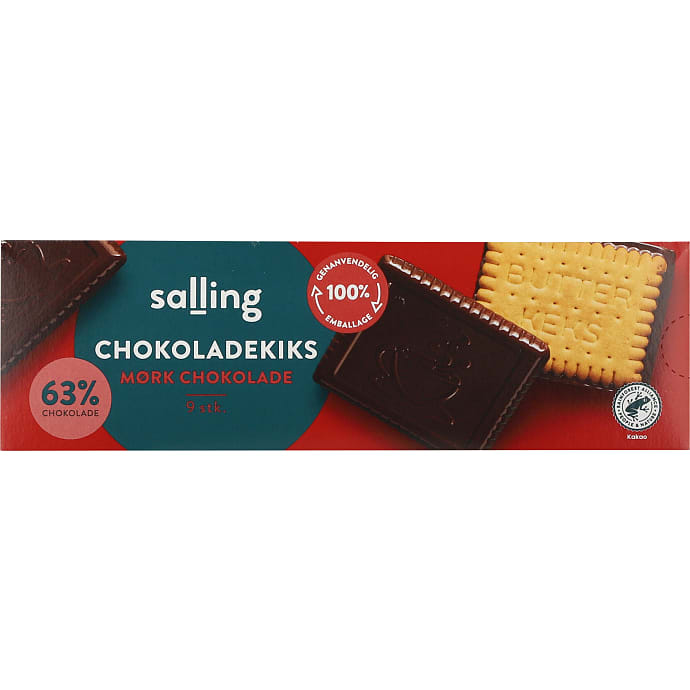 Kiks m. mørk chokolade