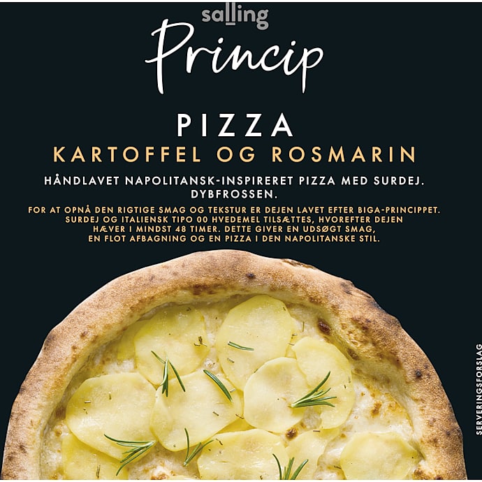 Pizza m. kartoffel og rosmarin