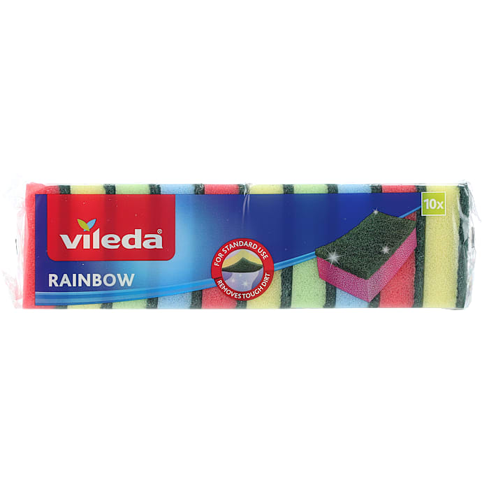 Vileda Rainbow Skuresvampe 10 stk