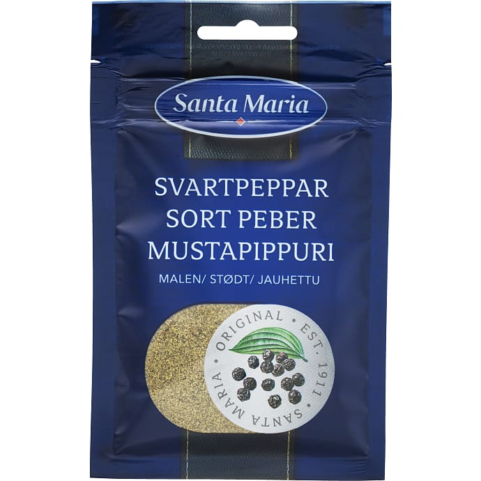 Santa Maria Stødt sort peber 20 g