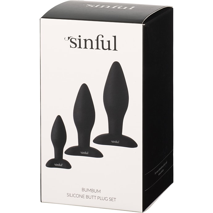 Sinful BumBum silikone butt plug sæt
