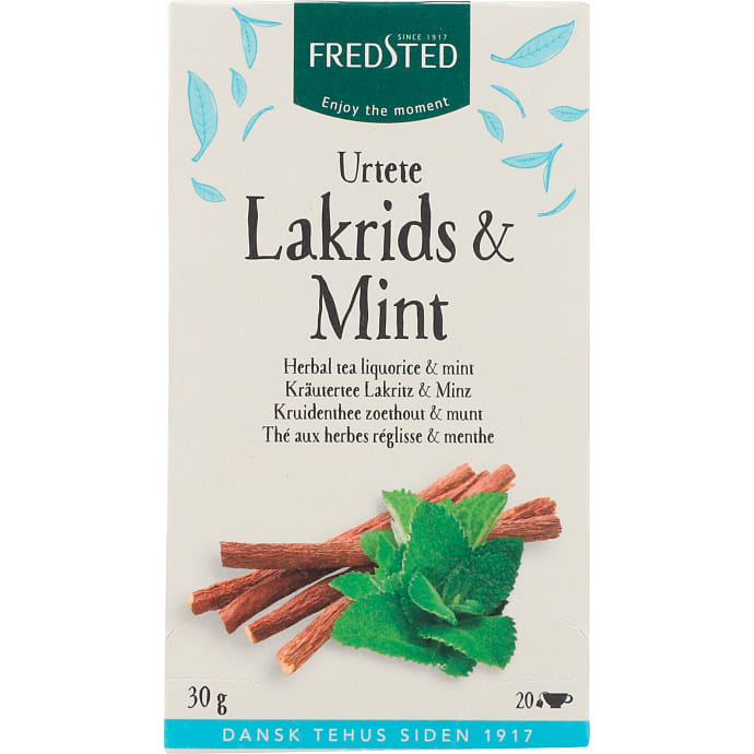Fredsted Lakrids/Mint Te 20 stk