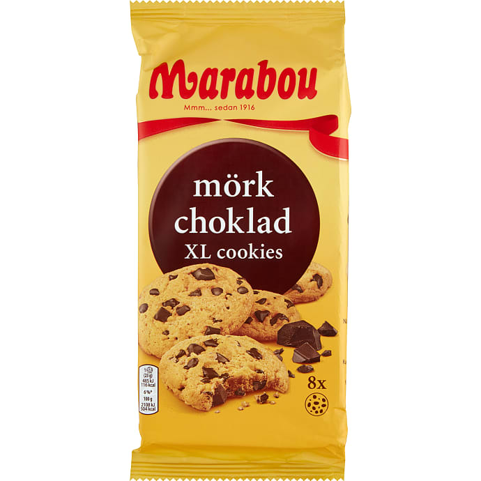 Cookies m. stykker af mørk chokolade