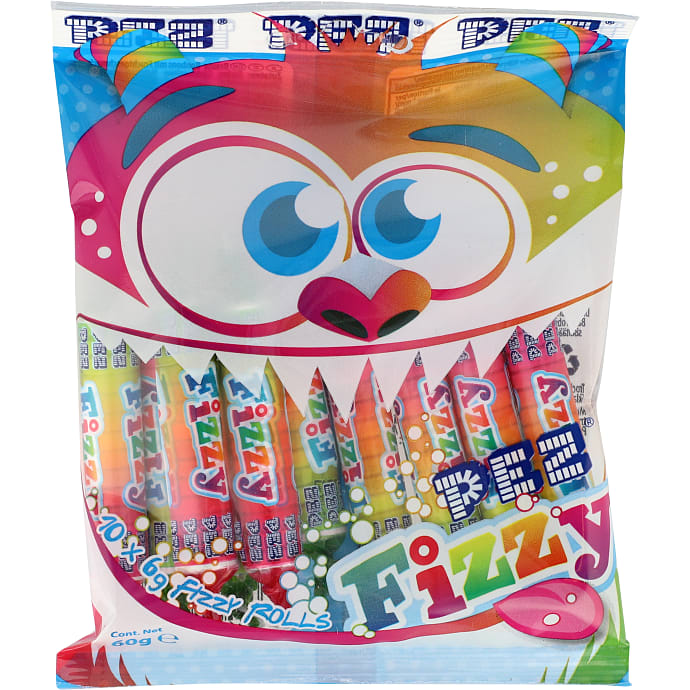 Fizzy Rolls m. sur frugtsmag