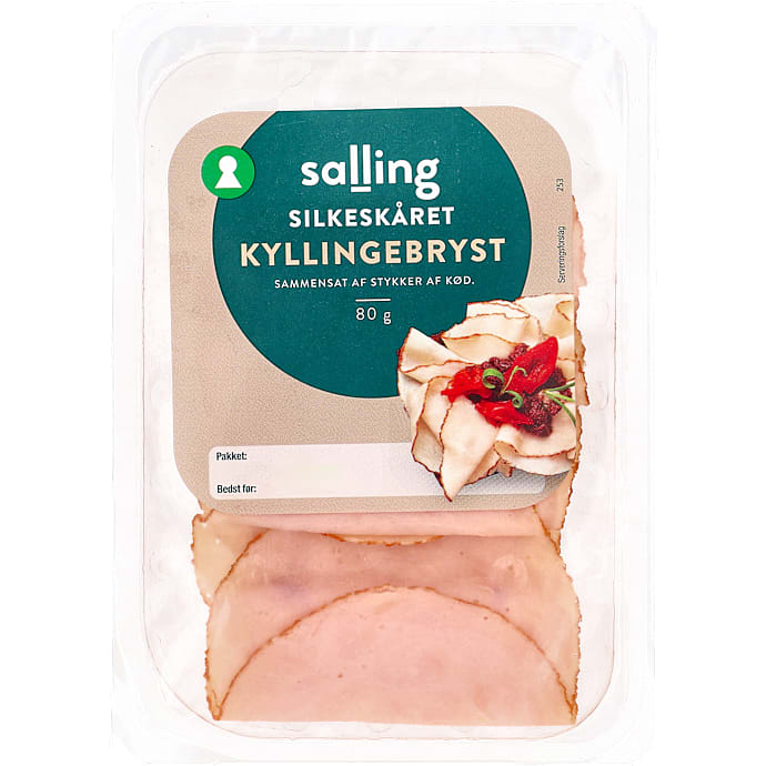 Silkeskåret kyllingepålæg