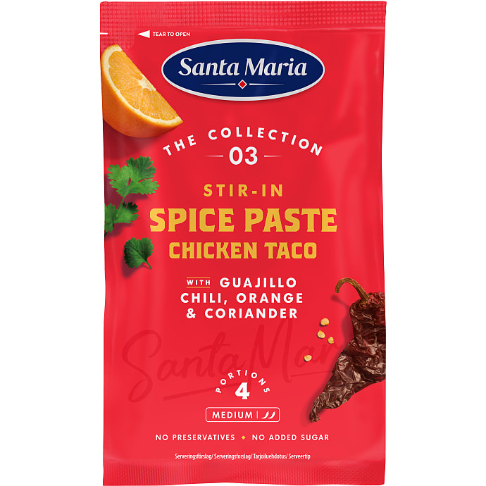 Santa Maria Spice Paste Chicken Tacos