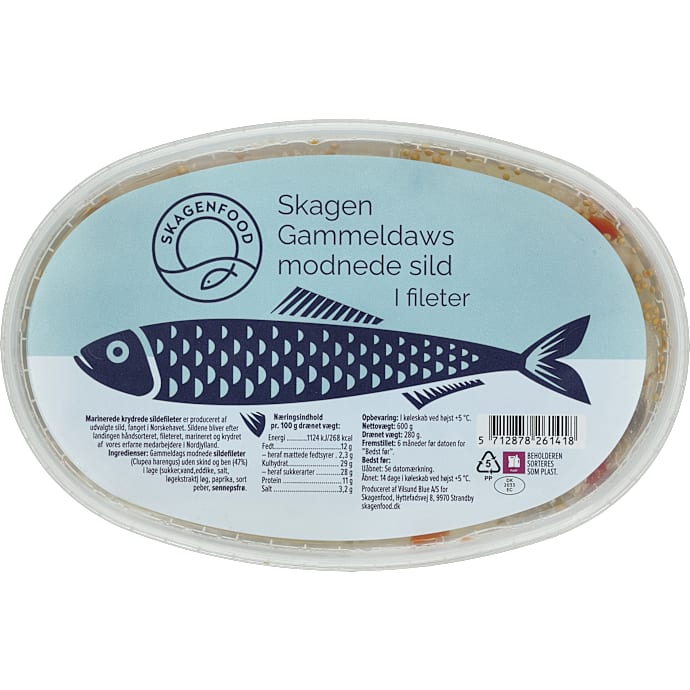 Skagen Food Marineret sild i fileter