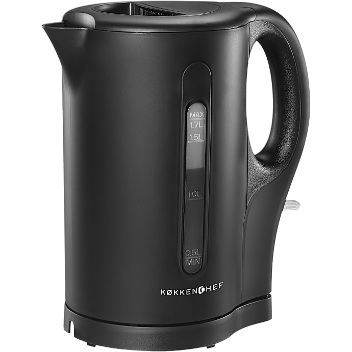 Køkkenchef Elkedel Sort 1,7 L