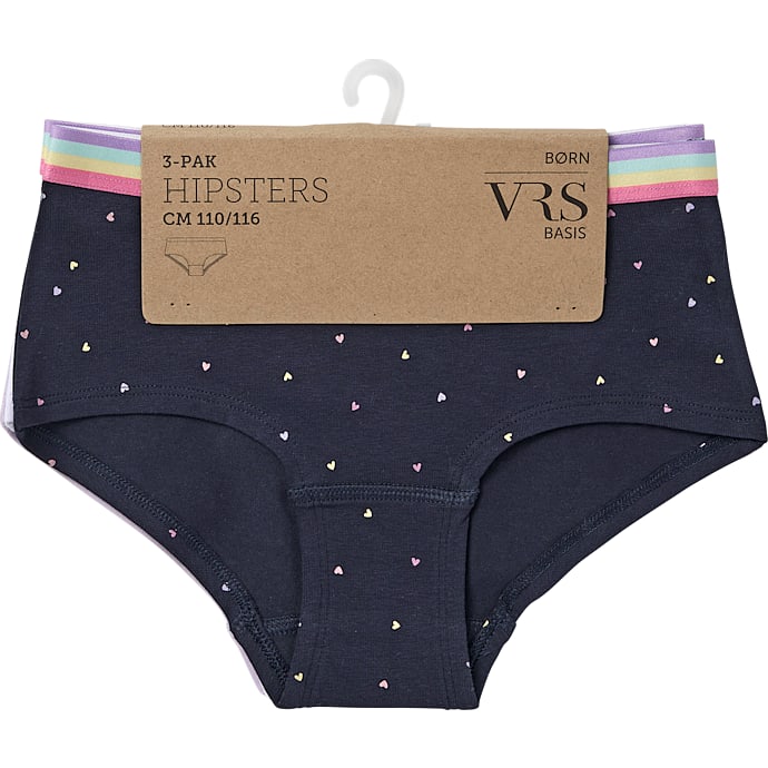 VRS Børne Hipster 110/116 Blå/Lilla/Hvid