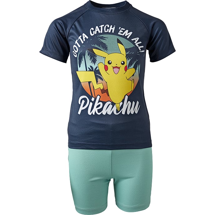 Pokémon Shorts Sæt Blå/Grøn