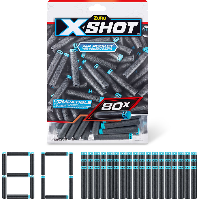 XShot Genopfyldningspakke 80 pile