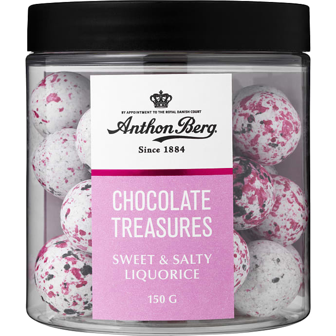 Saltlakrids m. mælkechokolade og sukkerskal