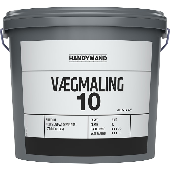Handymand Vægmaling Silkemat Hvid