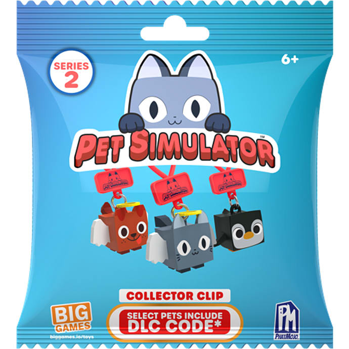 Pet simulator collector clips S2 - flere varianter - assorteret