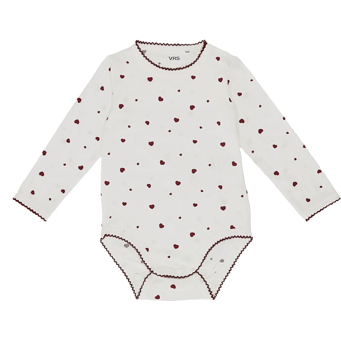 VRS baby body str. 80 - råhvid