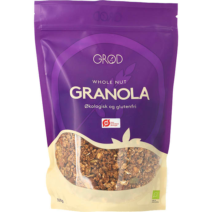 Granola m. hasselnødder, mandler og dadler øko